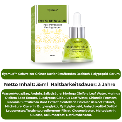 flysmus™ Schweizer Grüner Kaviar Straffendes Dreifach-Polypeptid-Serum