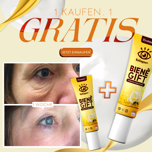 💕 flysmus™ Kollagen+ Bienengift Aufwachen Augencreme 🇩🇪 Vom Dermatologen genehmigt