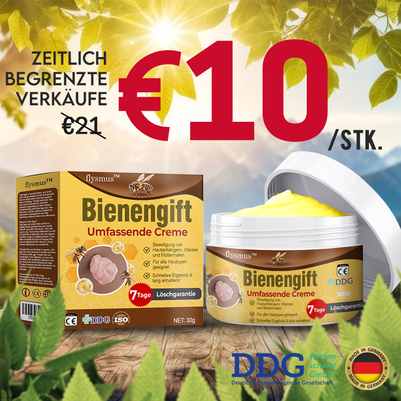 🌿 flysmus™ Bienengift Umfassende Creme ✨ DDG Empfohlen