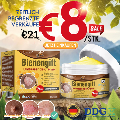 💰⬇️ flysmus™ Bienengift Umfassende Creme 🇩🇪 Dermatologe empfohlen