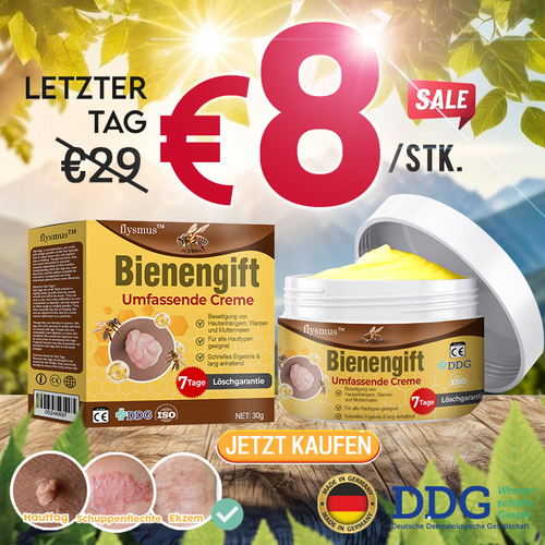 🔥 flysmus™ Bienengift Umfassende Creme 🇩🇪 Dermatologe empfohlen