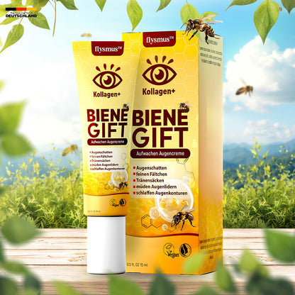 💞 flysmus™ Kollagen+ Bienengift Aufwachen Augencreme 🇩🇪 Dermatologe Empfohlen