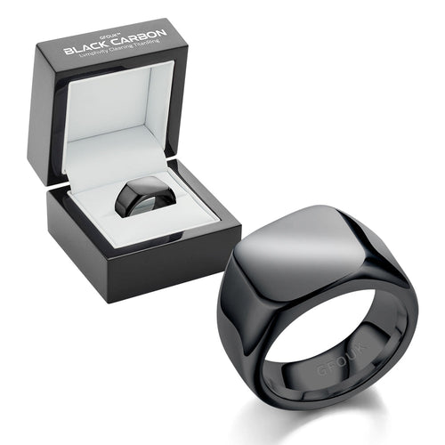 GFOUK™ Black Carbon Lvmphvity Reinigung TitanRing