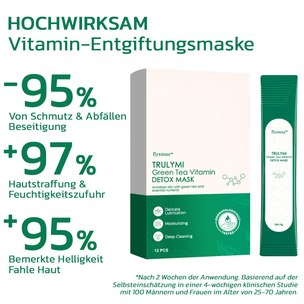 flysmus™ TRULYMI Grüner Tee Vitamin Entgiftungsmaske