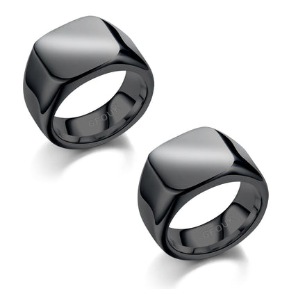 GFOUK™ Black Carbon Lvmphvity Reinigung TitanRing