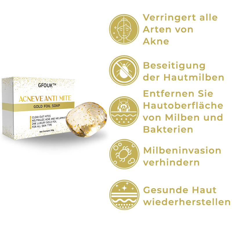 GFOUK™ AcneVe Anti-Milben Goldfolienseife