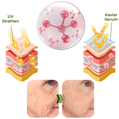 flysmus™ Schweizer Grüner Kaviar Straffendes Dreifach-Polypeptid-Serum