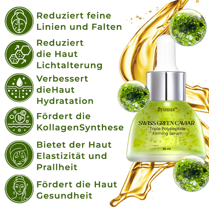 flysmus™ Schweizer Grüner Kaviar Straffendes Dreifach-Polypeptid-Serum